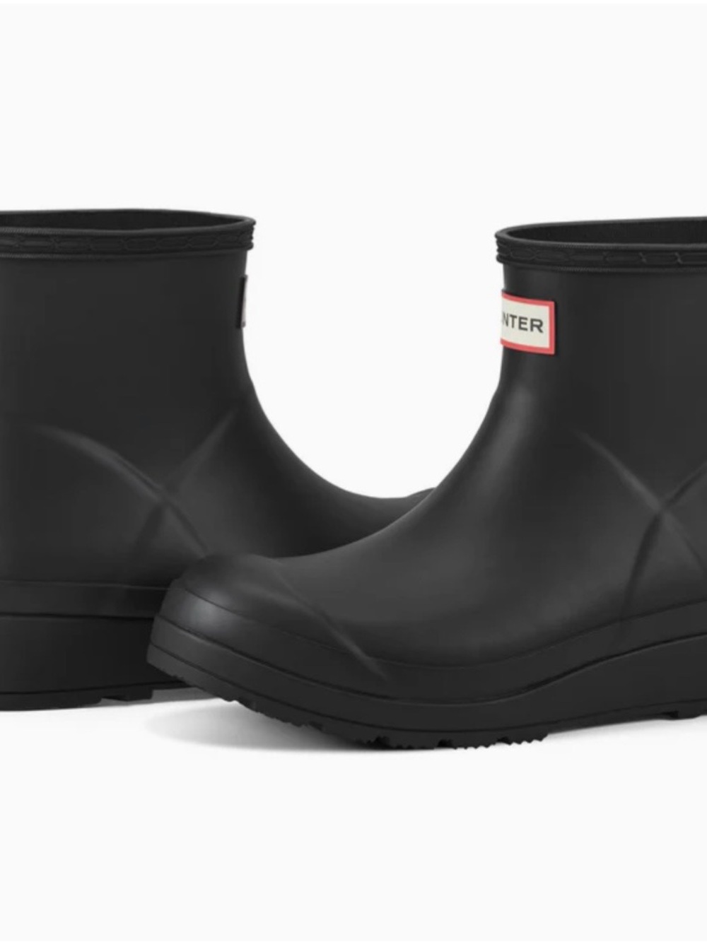 Hunter Black Short Rain Boots